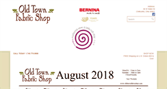 Desktop Screenshot of oldtownfabricshop.com
